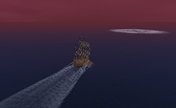 不思議な海域に沸き立つ水しぶき